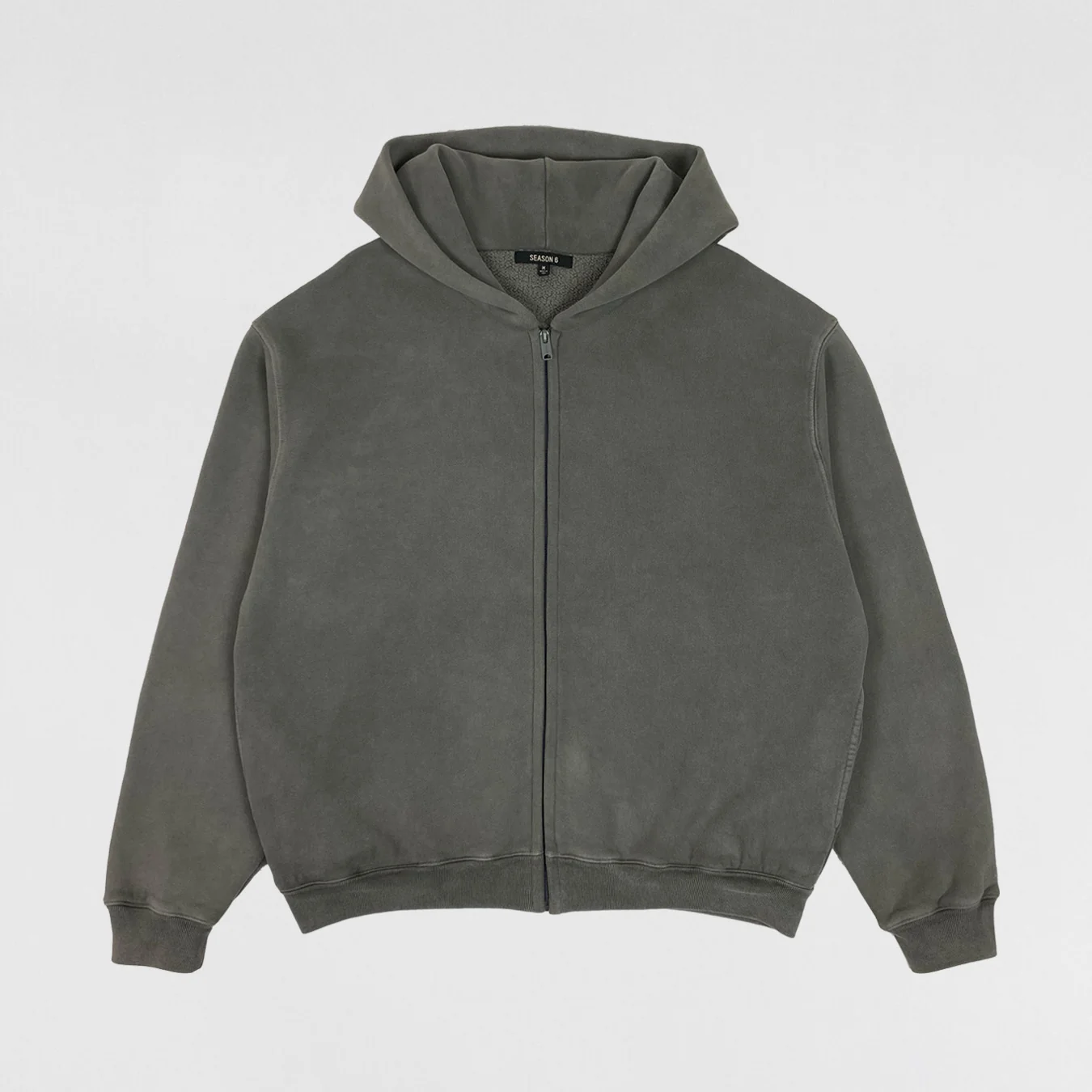 Yeezy Season 6 Zip Up Hoodie In Gravel